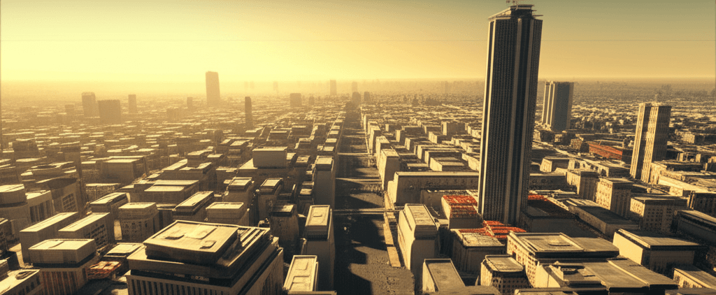 Wide cinematic visualization of software architecture decision making