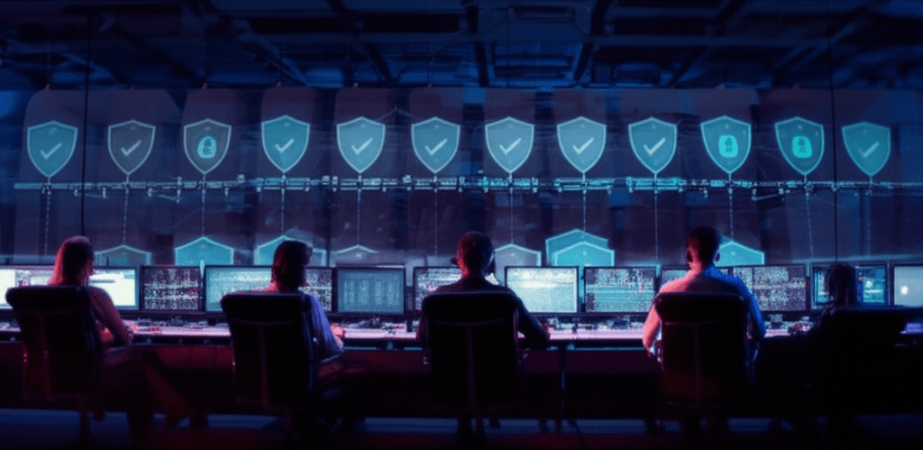 Zero trust cloud security architecture visualization