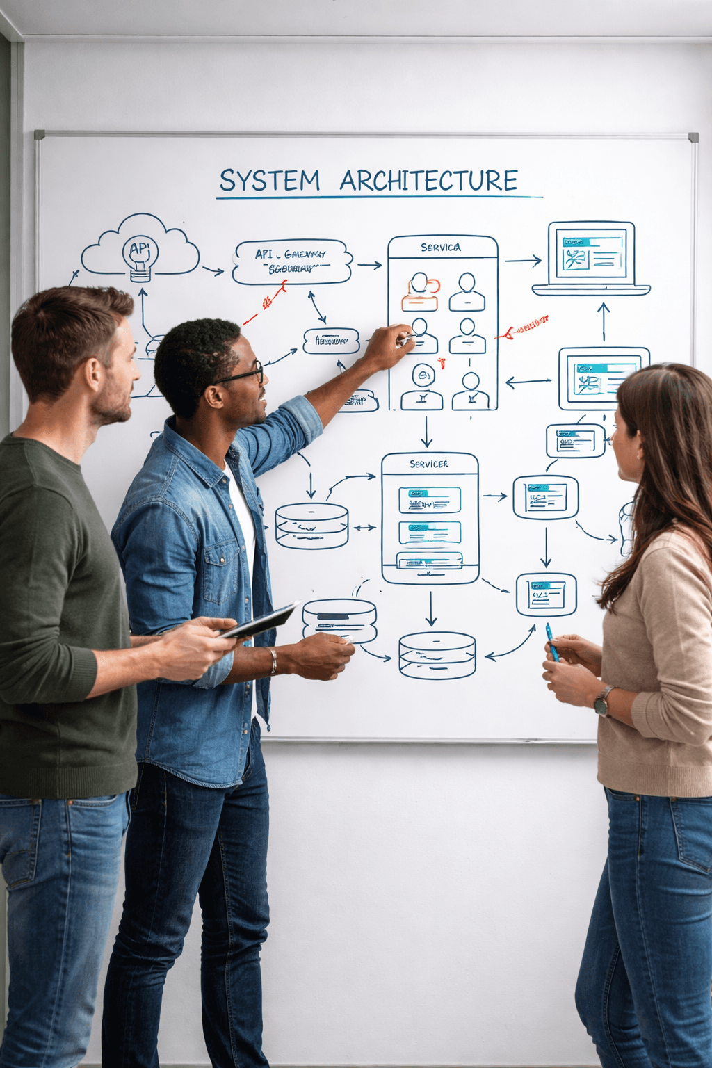 Engineering whiteboard session