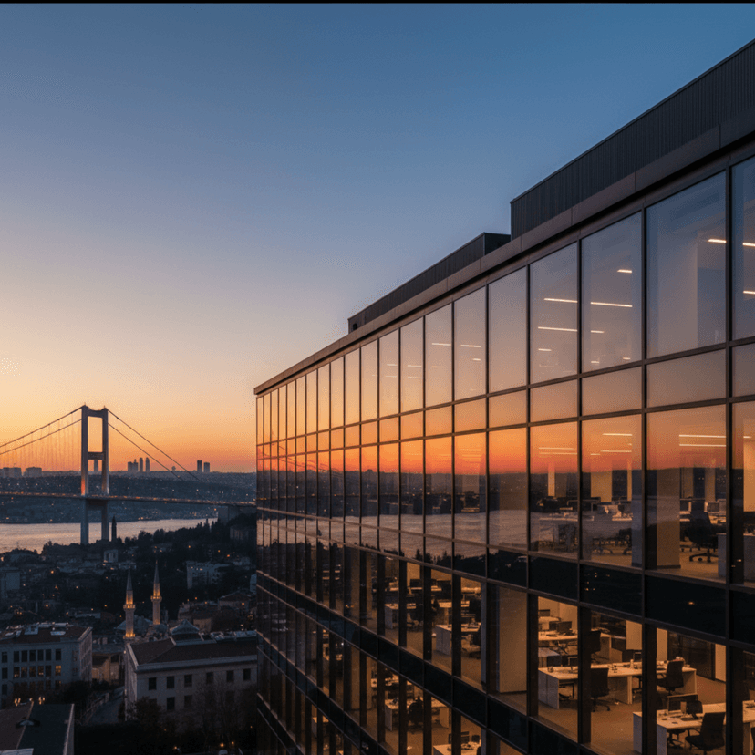 Modern tech office in Istanbul